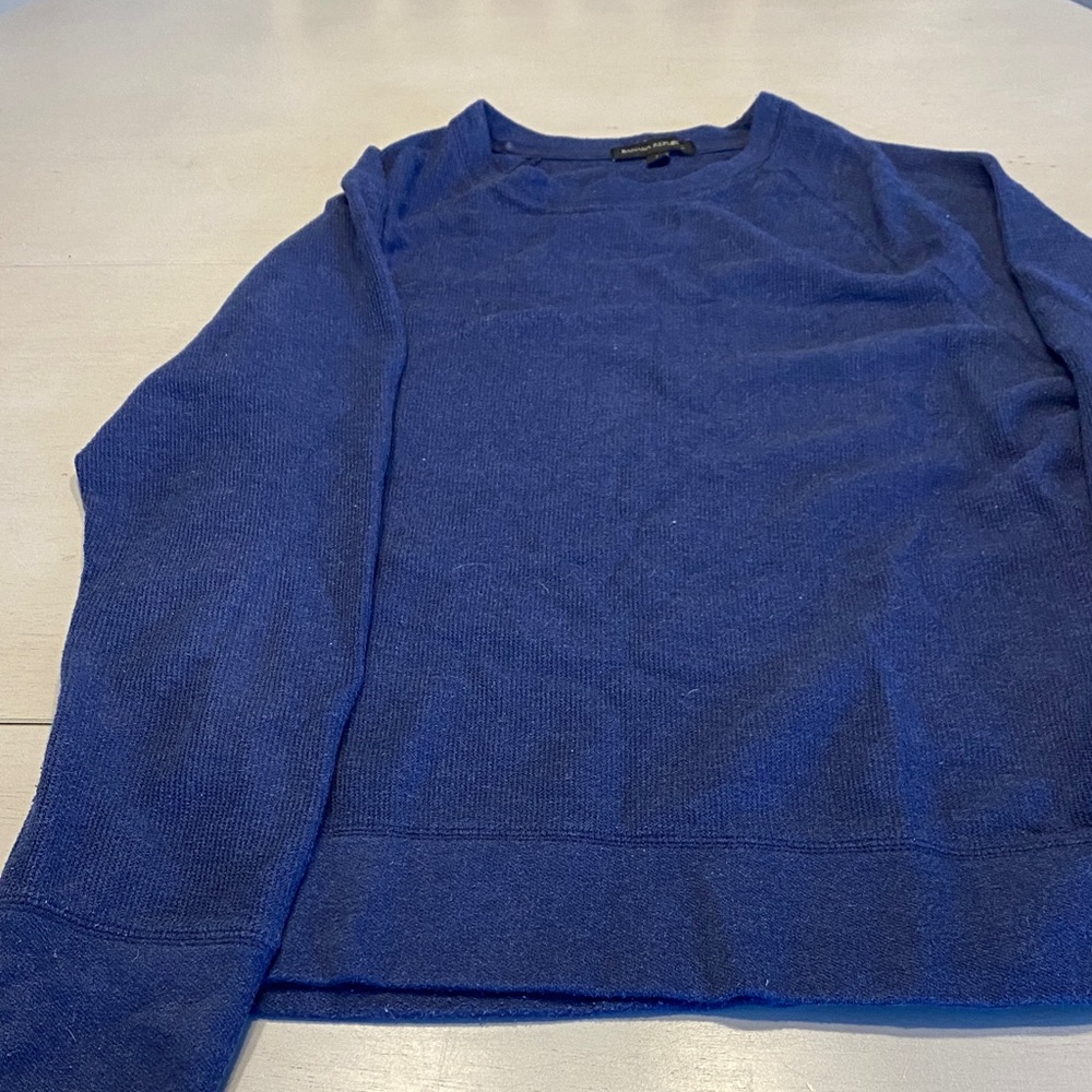Banana Republic Men's Deep Blue Crewneck Sweater